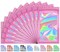 100 Pieces Smell Proof Bag, Packaging Bags, Holographic Mylar Bags, Foil Resealable Bags for Small Business Candy Jewelry Bracelet Party Favor Food Storage Sample Supplies (2.4×3.9 Inch, Pink)